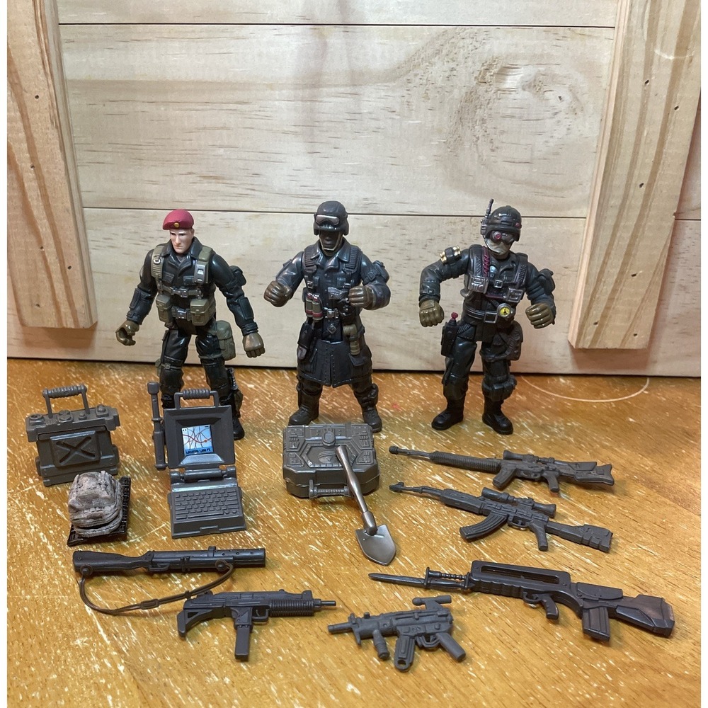 Chap Mei 4" Military Action Figure Soldier Accessory Weapons Collector Toy Lot